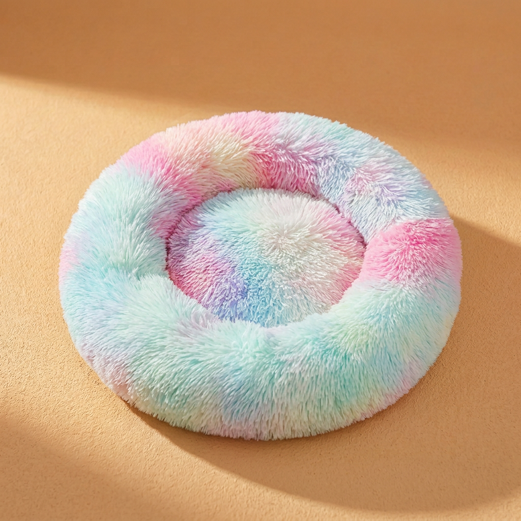 Colorful dog bed