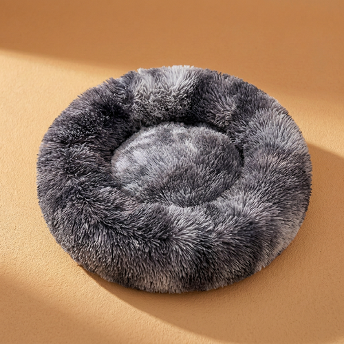 Gradient deep grey dog bed