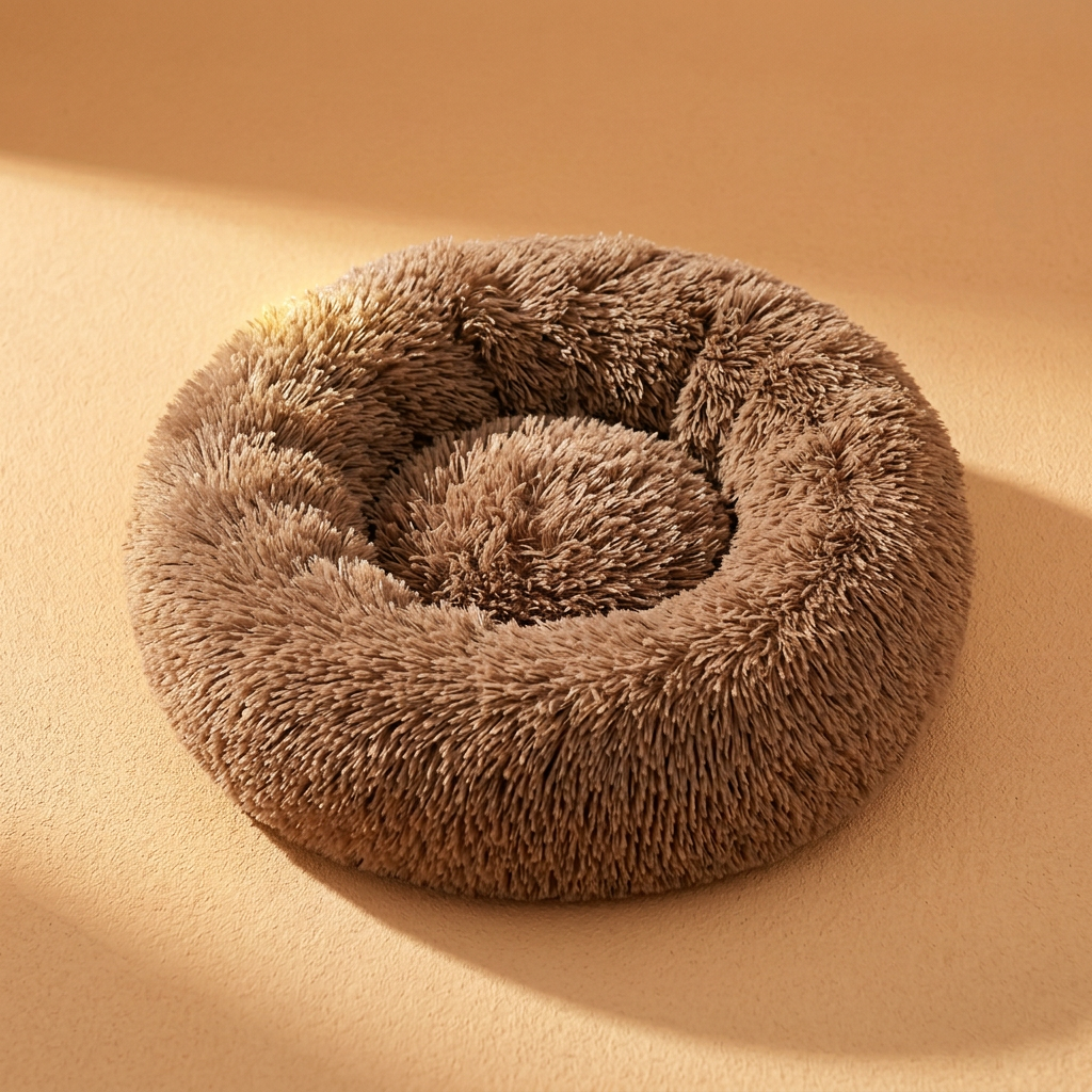 Khaki dog bed