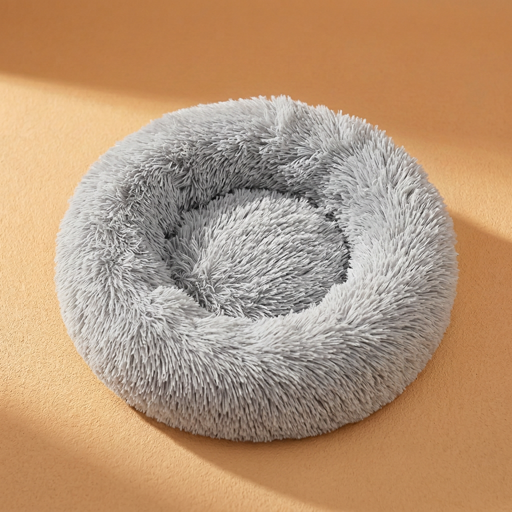 Light grey dog bed