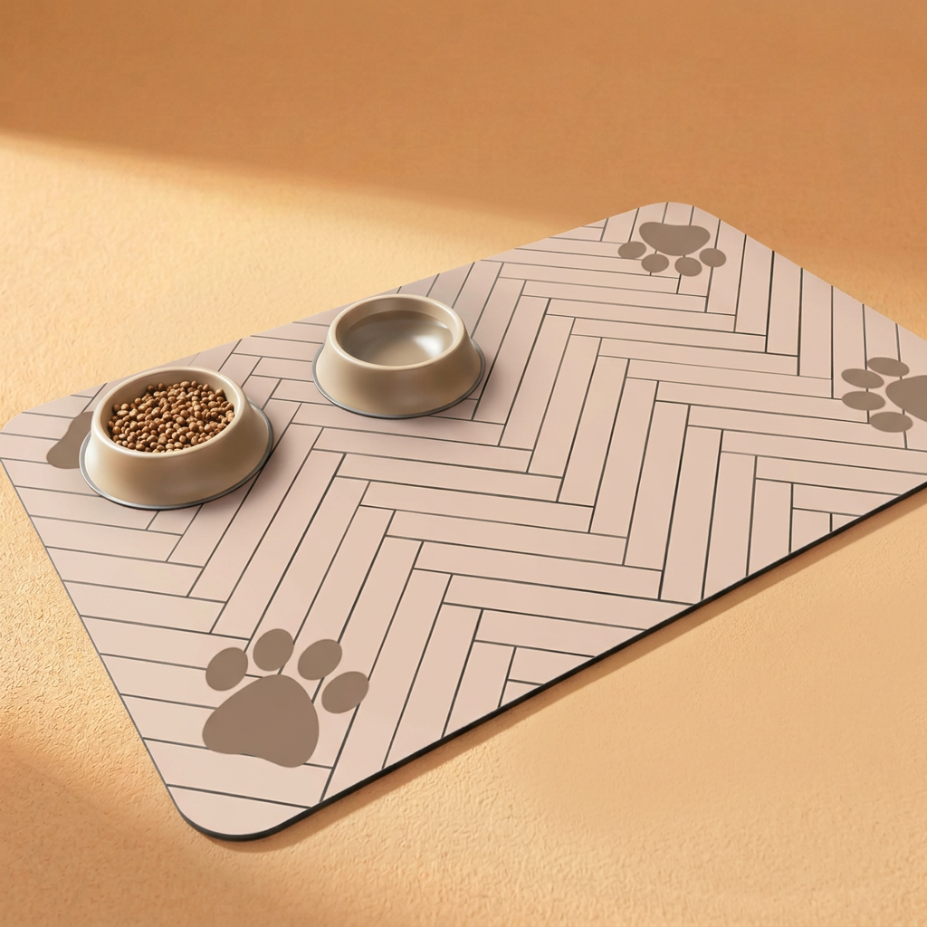 Quick-Dry Pet Feeding Mat