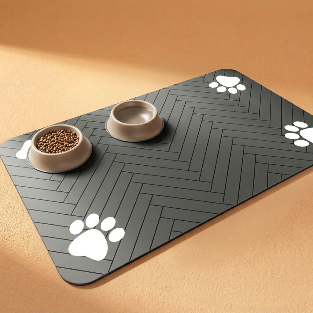 Quick-Dry Pet Feeding Mat