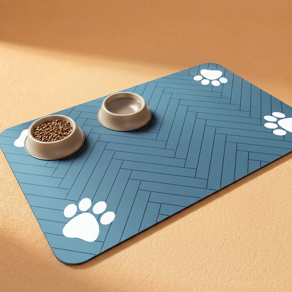 Quick-Dry Pet Feeding Mat