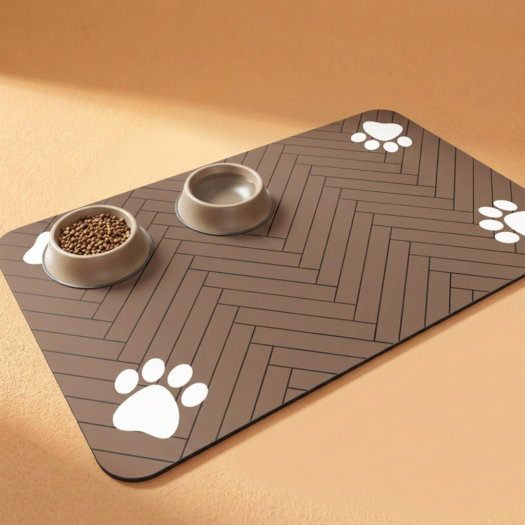 Quick-Dry Pet Feeding Mat