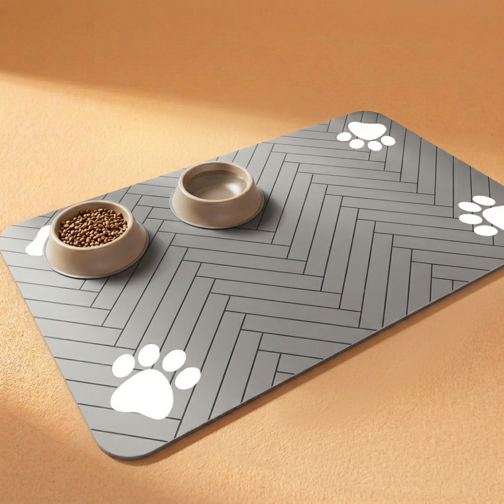 Quick-Dry Pet Feeding Mat